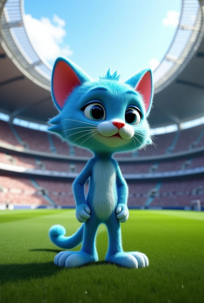 Now make Gumball Echo from Cubecraft from the world of Gumball in the Real Madrid stadium 