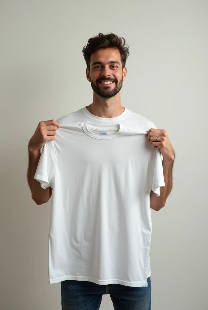 man standing with t-shirt mockup