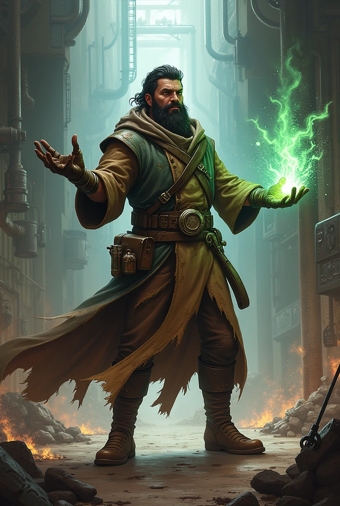 Create a brawler named Nino, who is a Alchemist and wearing Alchemist clothes, and with a Potion in hand because he throws these Potions at enemies causing damage and throws them at allies to heal.