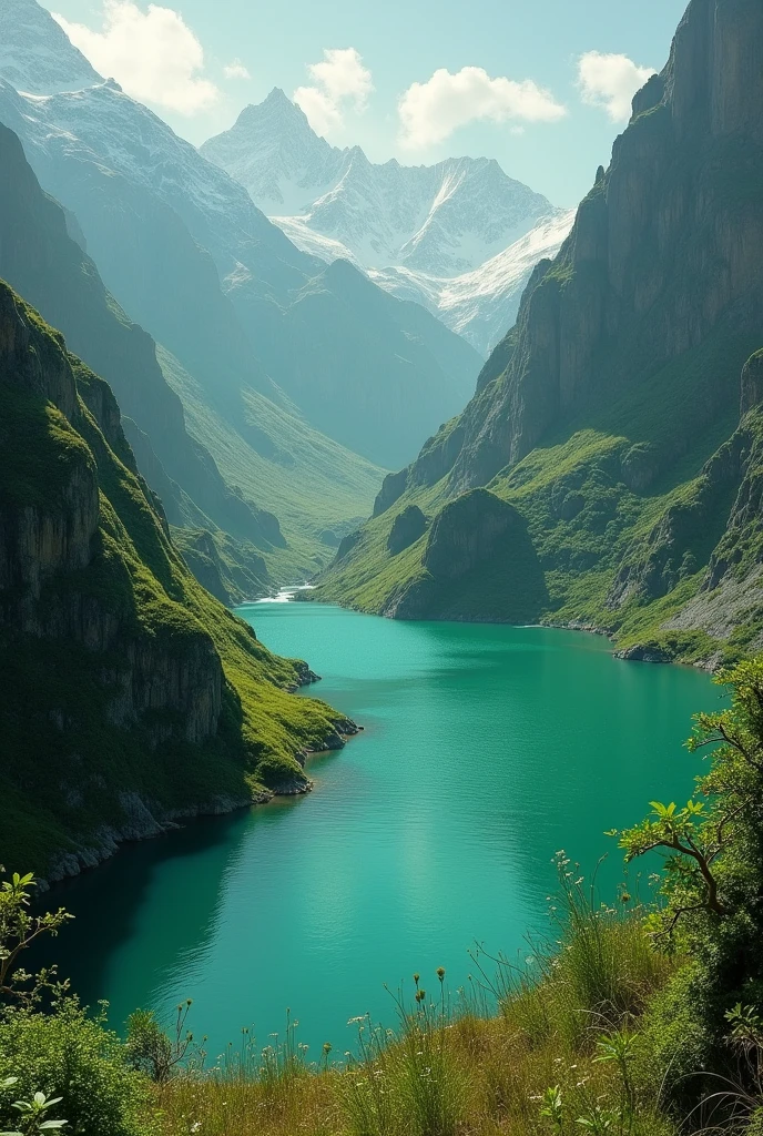 The legend of the green lake in the andes bolivia