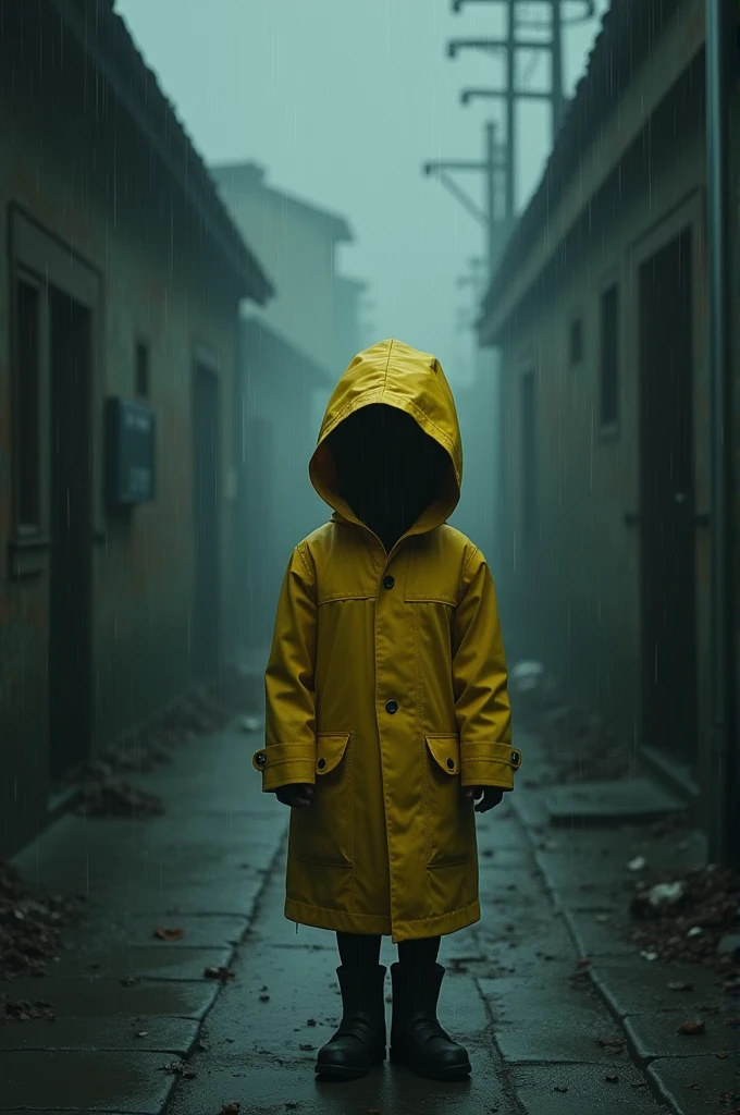 with yellow coat from little nightmares