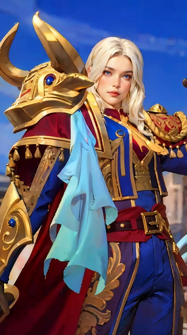 A masterpiece of world art ! Top quality . High detail . portrait of a prince ! handsome guy in expensive imperial robes , rich decoration in the imperial palace , bright colored decorations . Short blond hair , Blue eyes , seductive smile . very handsome guy. Фотоportrait of a prince наивысшим качеством !