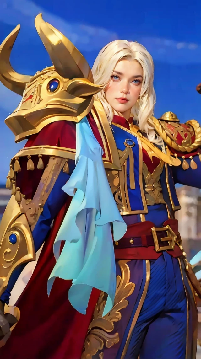 A masterpiece of world art ! Top quality . High detail . portrait of a prince ! handsome guy in expensive imperial robes , rich decoration in the imperial palace , bright colored decorations . Short blond hair , Blue eyes , seductive smile . very handsome guy. Фотоportrait of a prince наивысшим качеством !