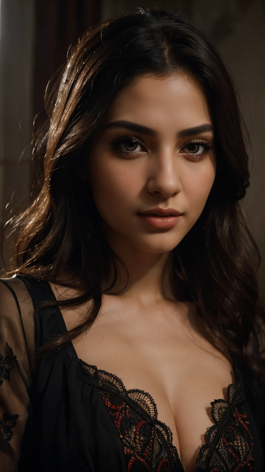 Full body, beautiful detailed eyes, beautiful detailed lips, extremely detailed eyes and face, long eyelashes, 1girl, detailed high-quality portrait, sexy afghan dress, beautiful afghan woman, detailed high-quality digital painting, elegant, charming, dramatic lighting, cinematic color palette, dramatic chiaroscuro lighting, rich and vibrant colors, photorealistic, 8k, best quality, masterpiece