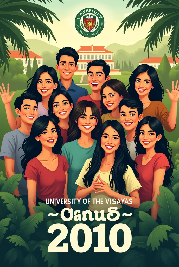 Green Reunion poster for the university of the Visayas Batch 2010