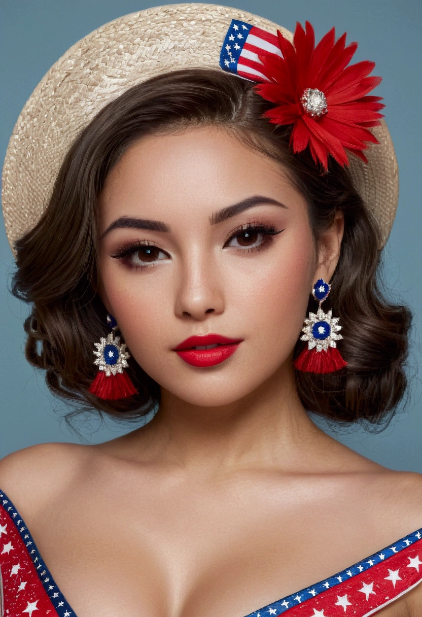 Latina Fiestas Patrias pin-up girl