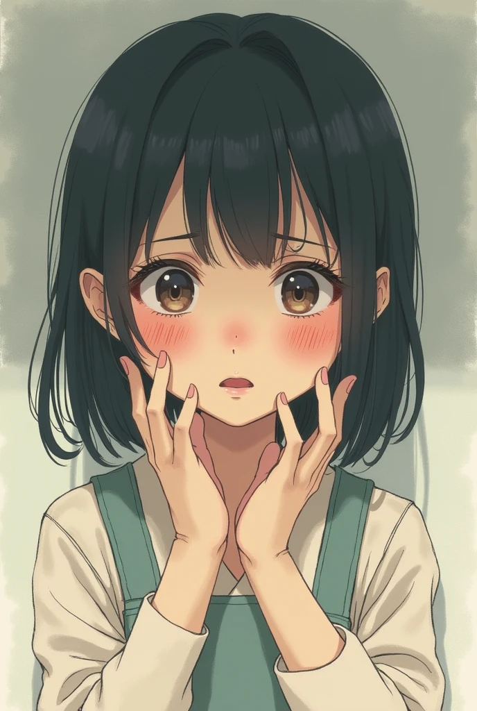 Japanese face girl,Wetting your pants