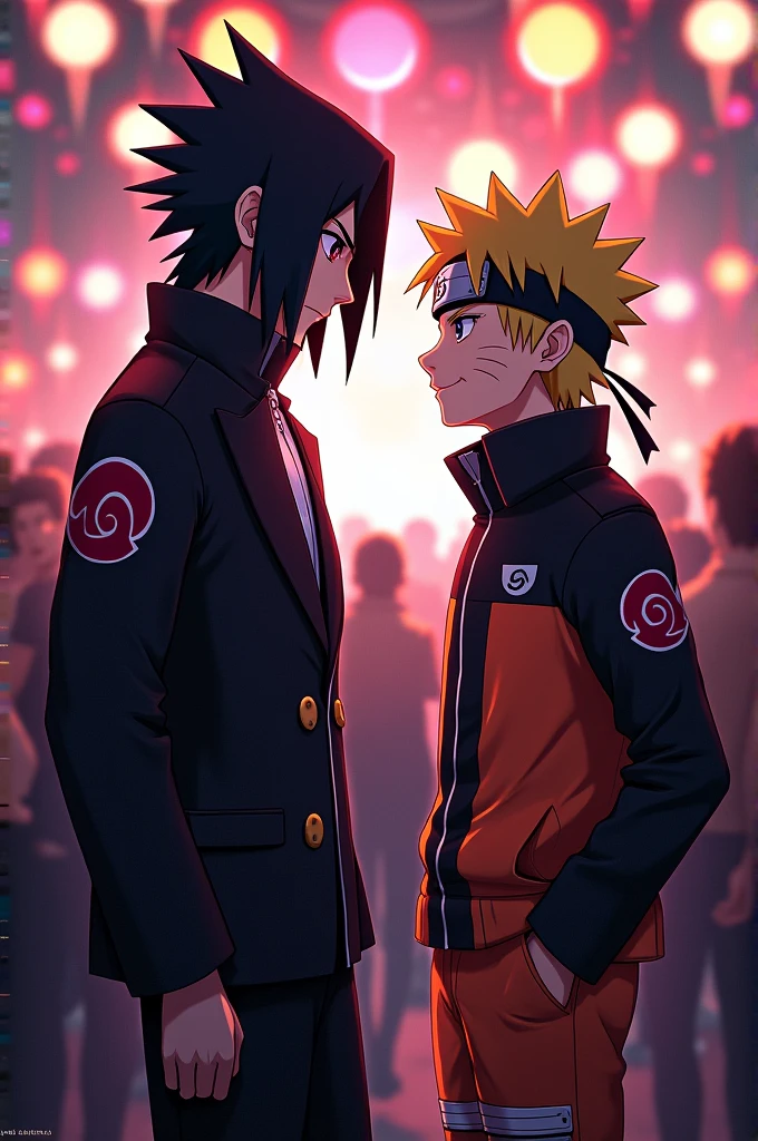 Itachi uchiha and naruto meet party and outfit in jacket