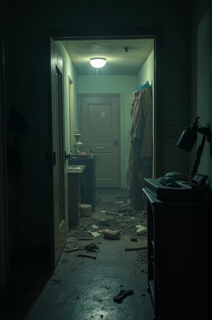 A crime scene still uninvestigated
