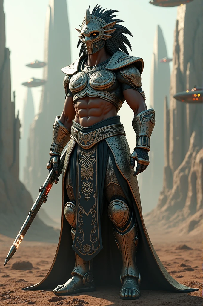 Futuristic Aztec Soldier