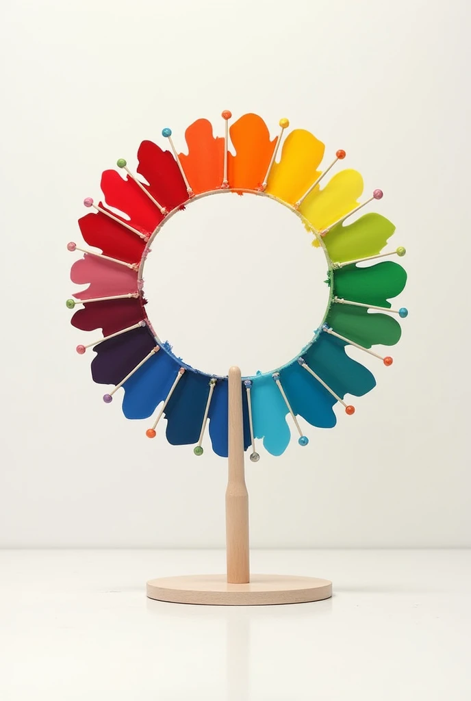 Simple but creative color wheel you can use different shape or anything easy to draw