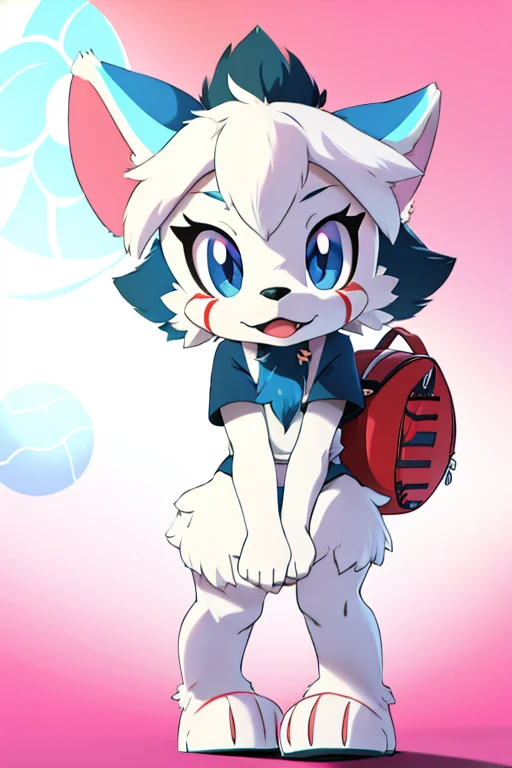Furry female monster nemesis alola pokemon sun and moon fursuit mascot baseball style 