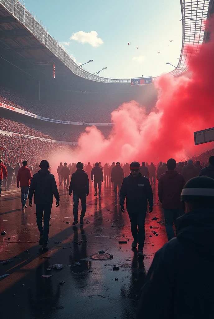make a mess at the Atletico Madrid stadium