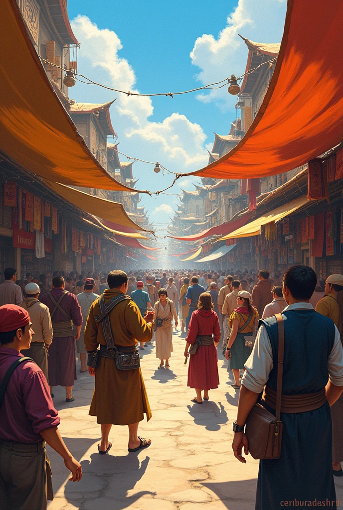 Illustration of traders in the market making transactions