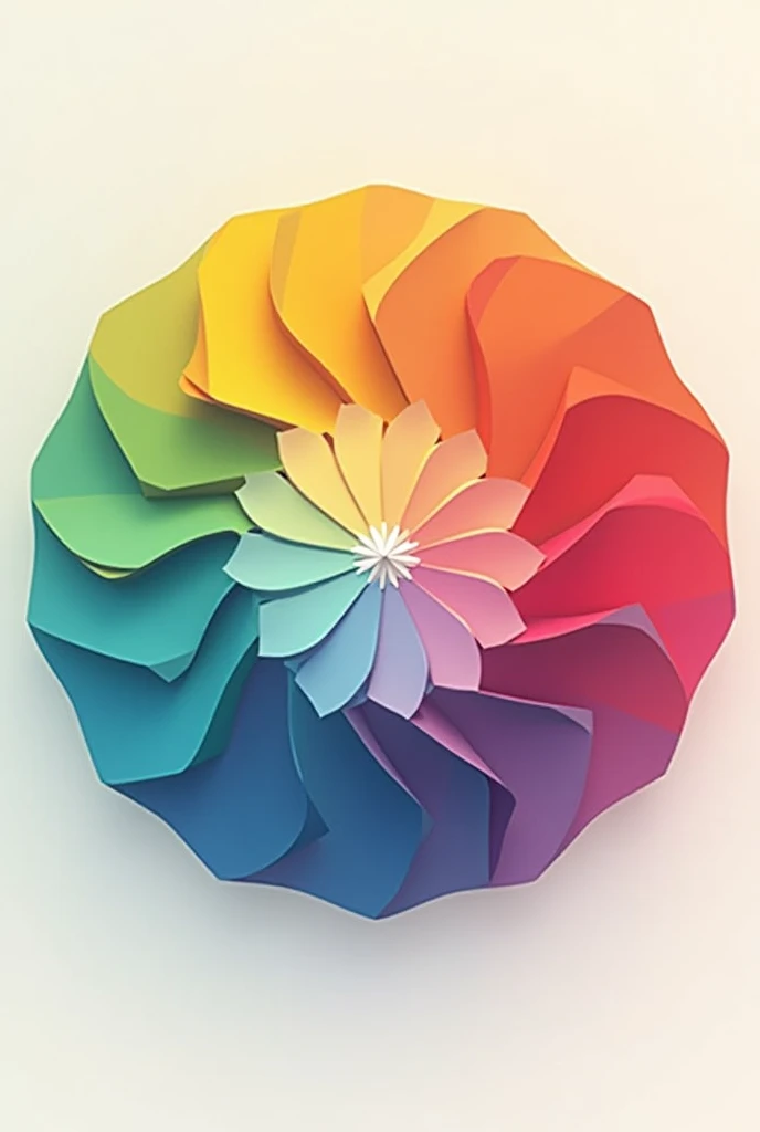 Very Simple but creative color wheel you can use different shape or anything easy to draw
