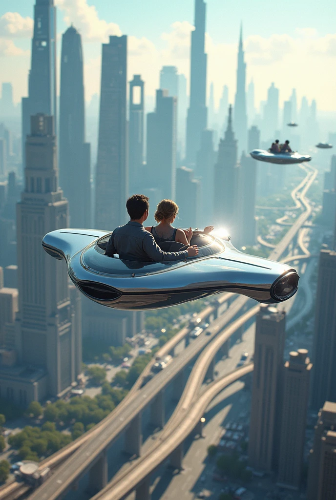 All humanity having access to flying cars and ultra-fast technologies 