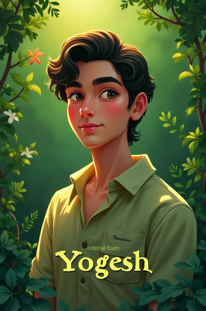 Yogesh name dp green
