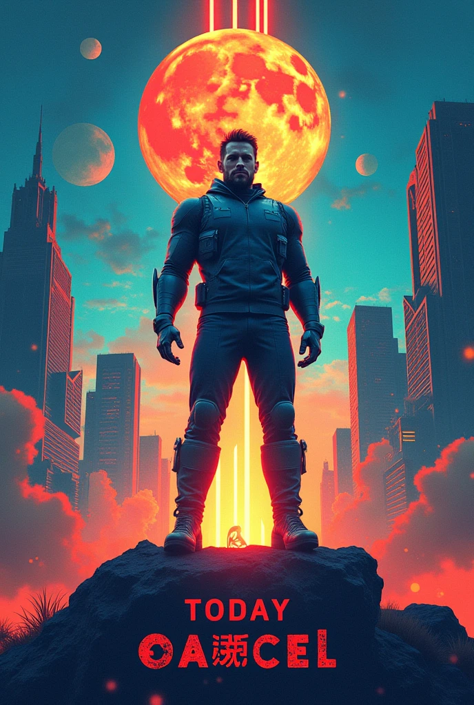 I want a poster for supporting a huge project
The project name is today the game