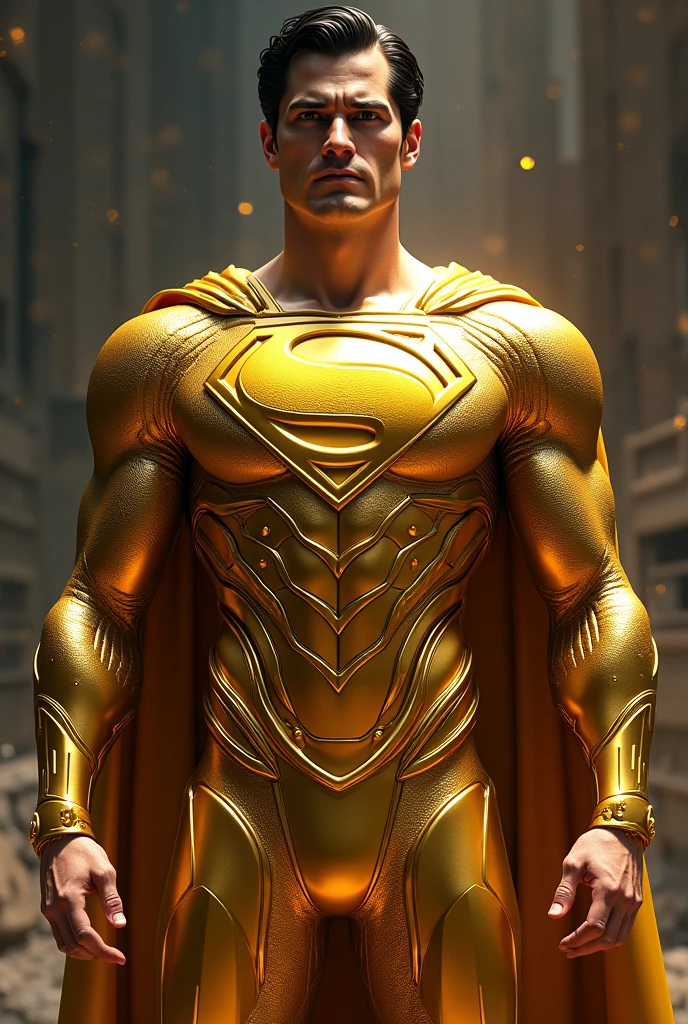 Gold superman suit