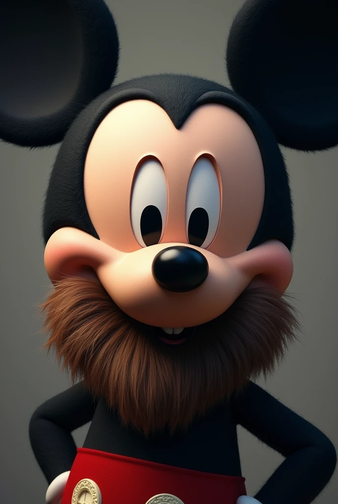 Mickey mouse con barba