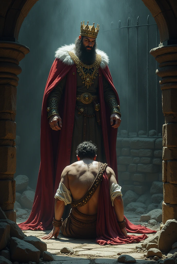 The king imprisoned the minister