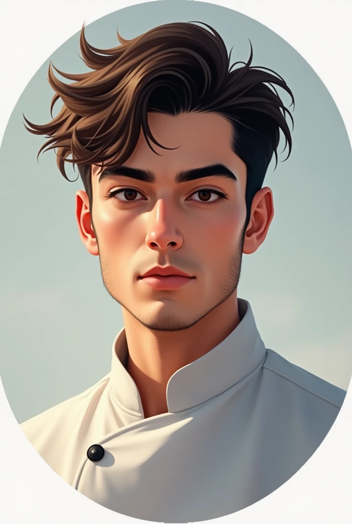 Round profile pic for culinary student art male