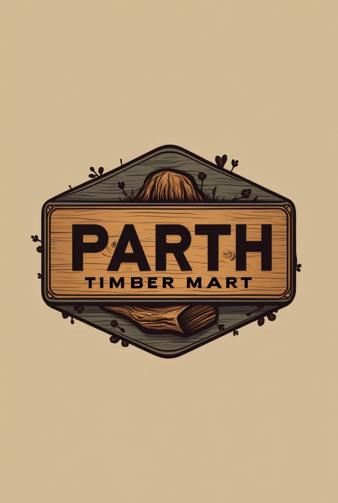 Generate logo for my timber business names "Parth Timber Mart"