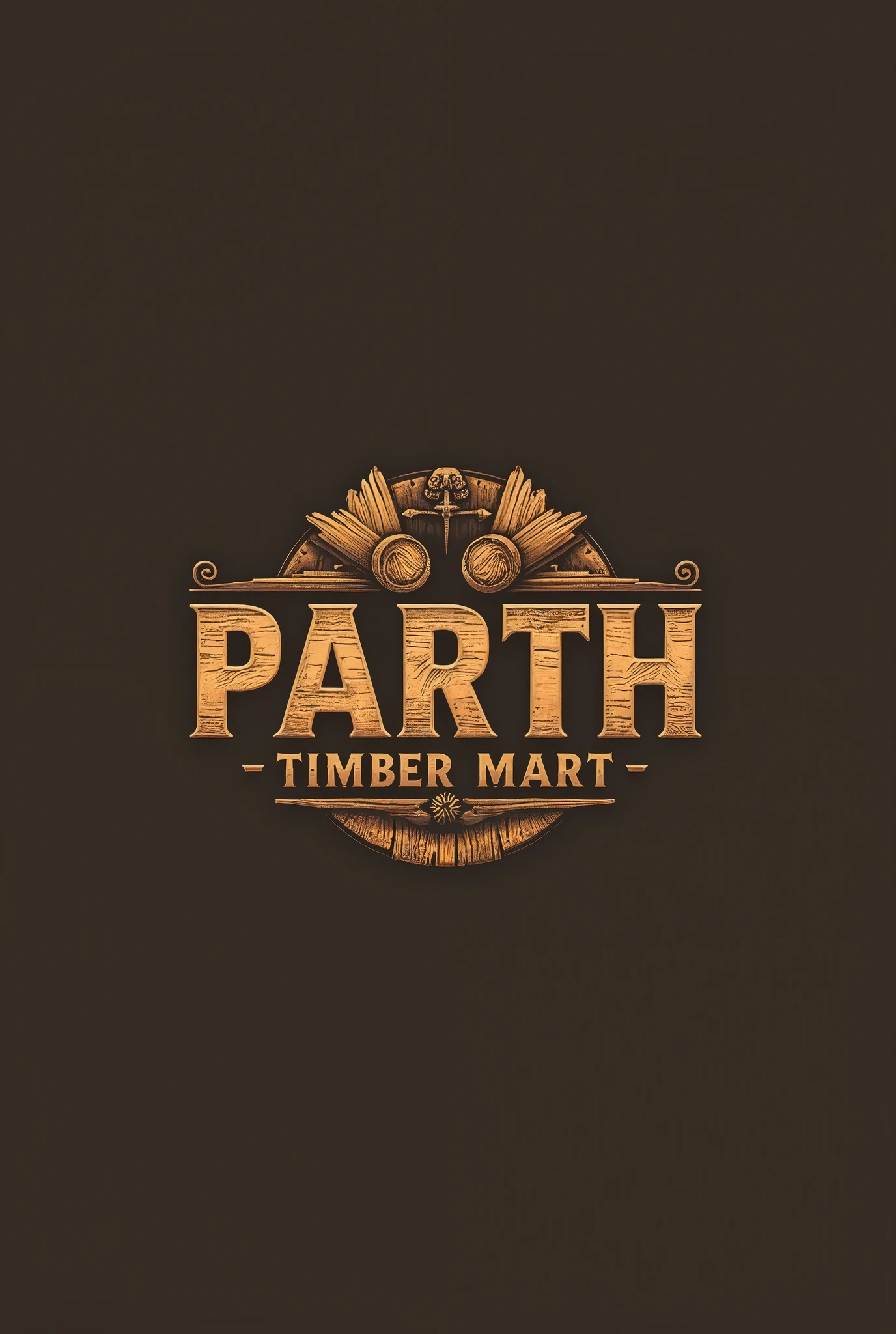 Generate logo for my timber business names "Parth Timber Mart"