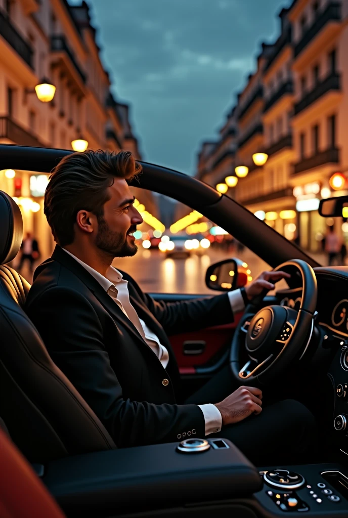 It was a great success、Enjoying a night in Paris in a luxury car