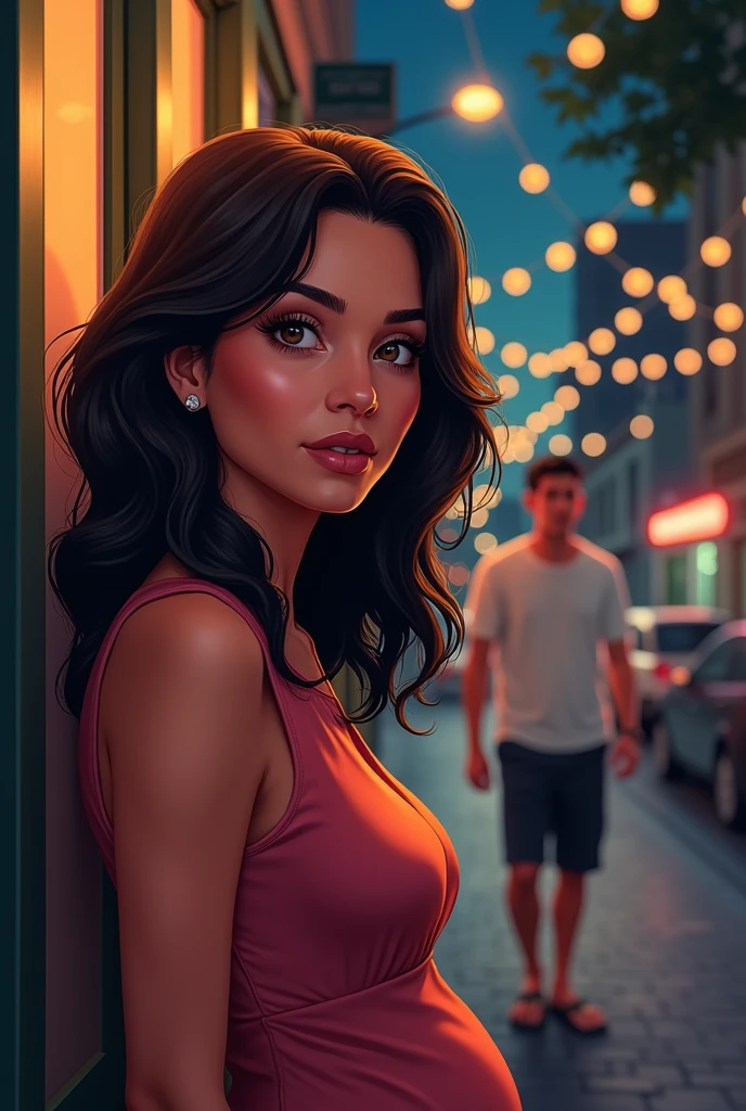 Create the cover for my book one night 40 weeks, tells the story of a woman who, after discovering her husband's betrayal, meets a man and in a single night she becomes pregnant. Put the title in Brazilian Portuguese and my author name Kelly Ramos . The book is a romantic comedy