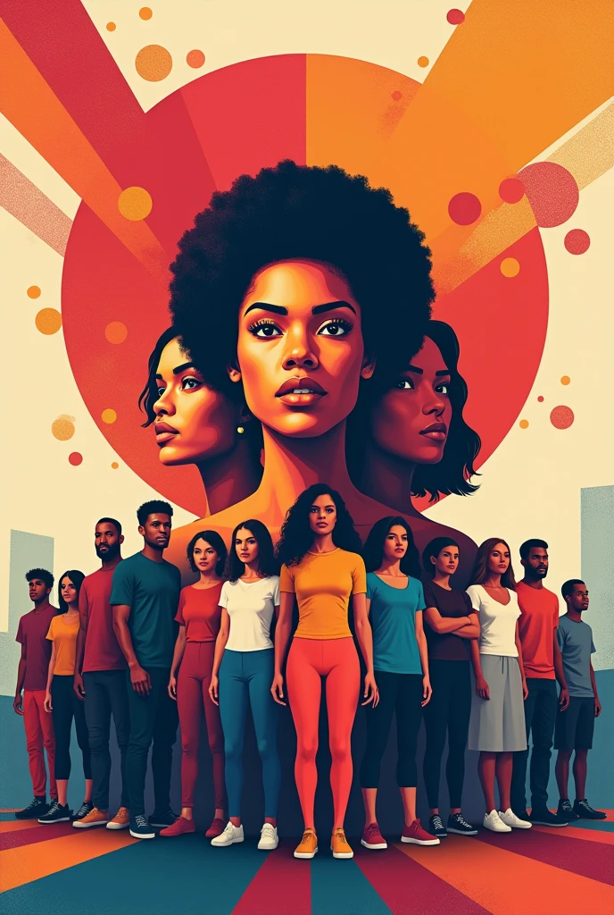 Eye-catching and unique campaign poster about gender equality