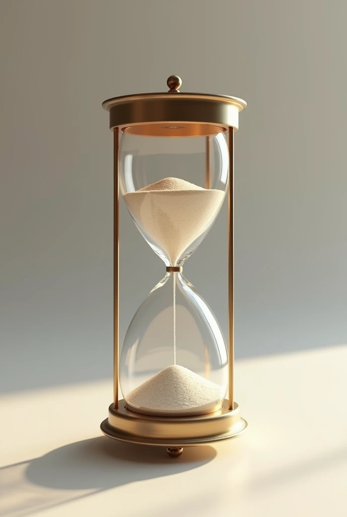 a realistic hourglass image counting time for posting on social media