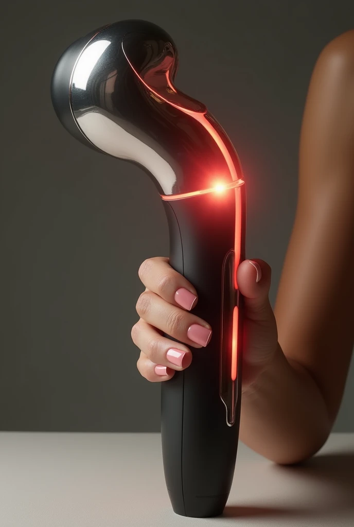 Please create an electric massager that women use when masturbating, with a realistic representation of the male genitalia.。
Imagine a woman with that