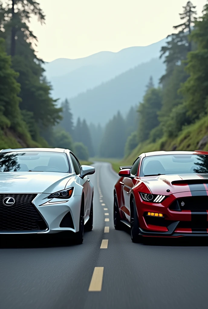 Un lexus is300 con un Mustang Shelby gt500
