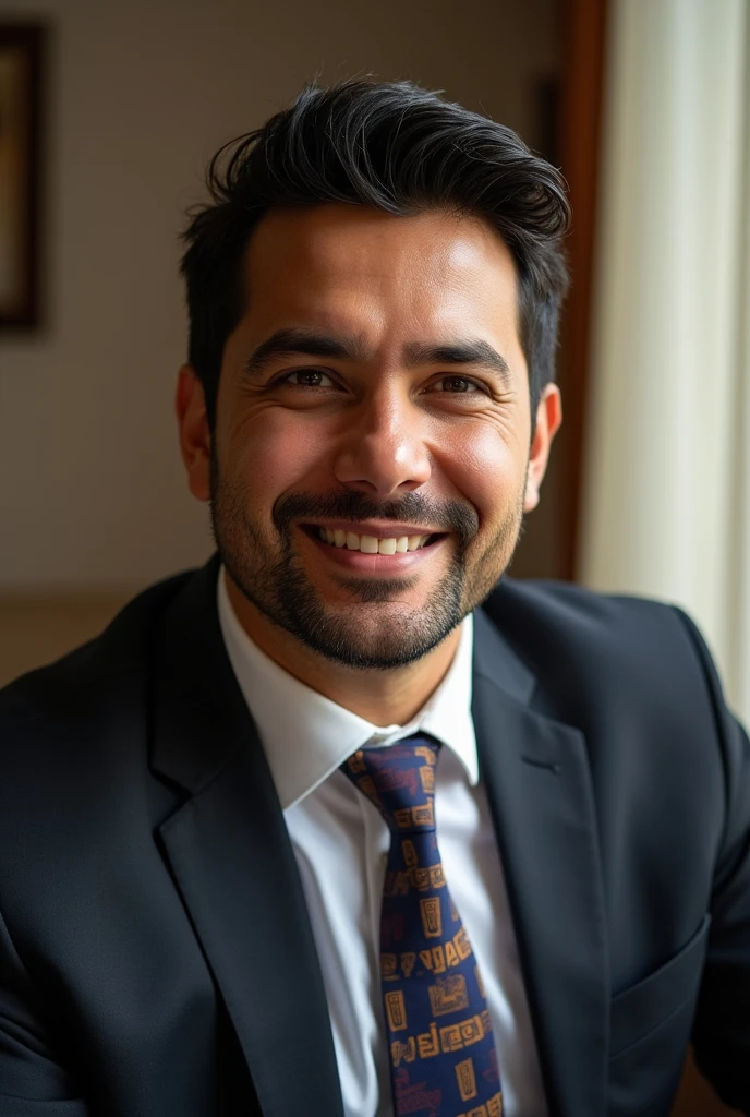 Create an image of a young Bolivian politician