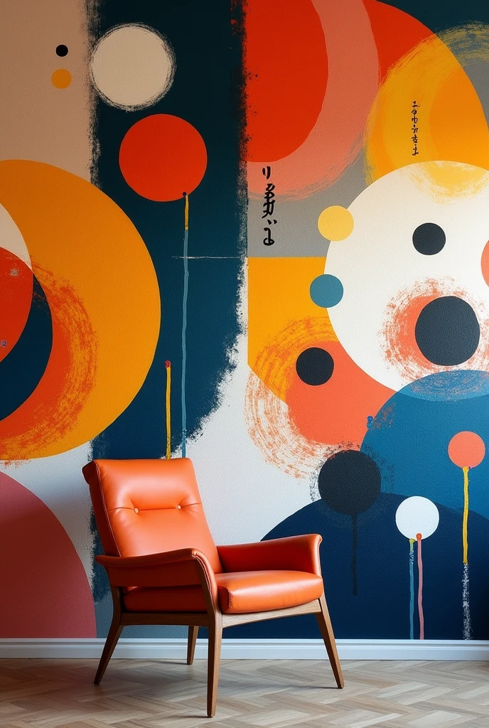 Abstract mural art