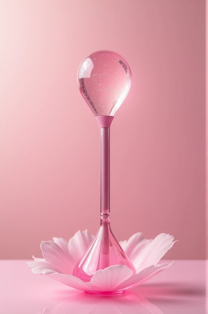 A lightstick full of pink details and with an innovative and different shape, beautiful and delicate.

