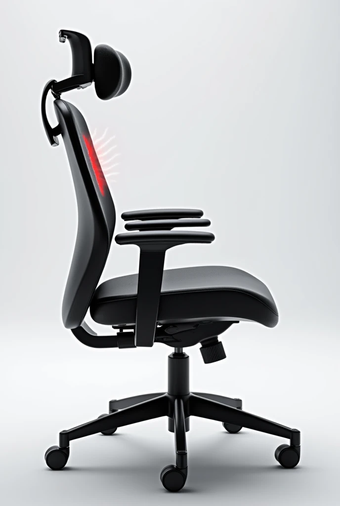 Description of Smart Chair with Posture Feedback 1. Design and Structure:
Ergonomic and Elegant: Adjustable seat and backrest with high quality materials and modern finish.
Lumbar Support: Curved backrest for proper support.
2. Technology and Feedback:
Posture Sensors: Integrated to monitor the position of the spine.
LED indicators: colors (Unripe, yellow, rot) provide visual feedback on posture.
3. Display e Controles:
digital screen: Displays posture information and adjustment suggestions.
Intuitive Controls: Buttons or touch panel for adjustments and settings.
4. Connectivity and Additional Features:
Mobile App: Bluetooth connection for detailed monitoring and feedback customization.
Massage and Warming Up: Additional functions for comfort.
5. Adjustments and Comfort:
Adjustable Base: Adjustable height and tilt for ergonomics.
Arm and Headrests: Adjustable for additional support.
The chair combines modern design with advanced technology to promote healthy posture and provide additional comfort..