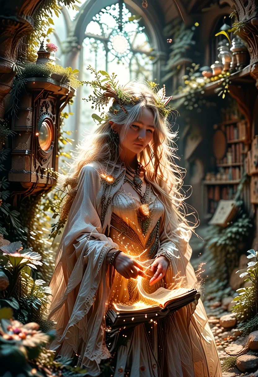 fantasy world with a magic portal, Everything is magical, the atmosphere has a magical hue, photo realistic, high detail, Best quality, 4K