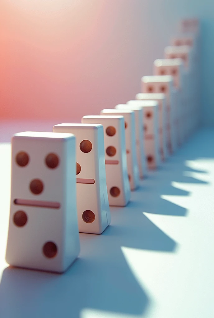 I want to create a very striking image of dominoes