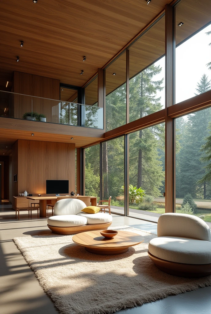 Create me an unique interior of a house