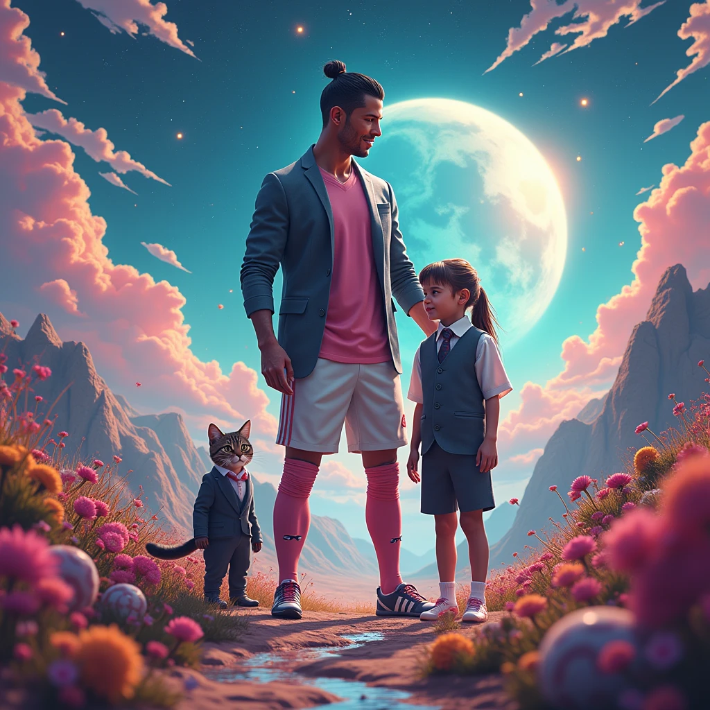 Cristiano Ronaldo 、soccer、xana、Event、Cat in a suit、AI Art、beautiful、universe、Metaverse、cool、Nft 、game、music、trend