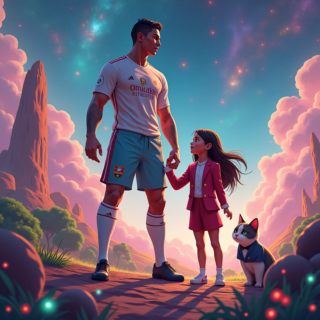 Cristiano Ronaldo 、soccer、xana、Event、Cat in a suit、AI Art、beautiful、universe、Metaverse、cool、Nft 、game、music、trend