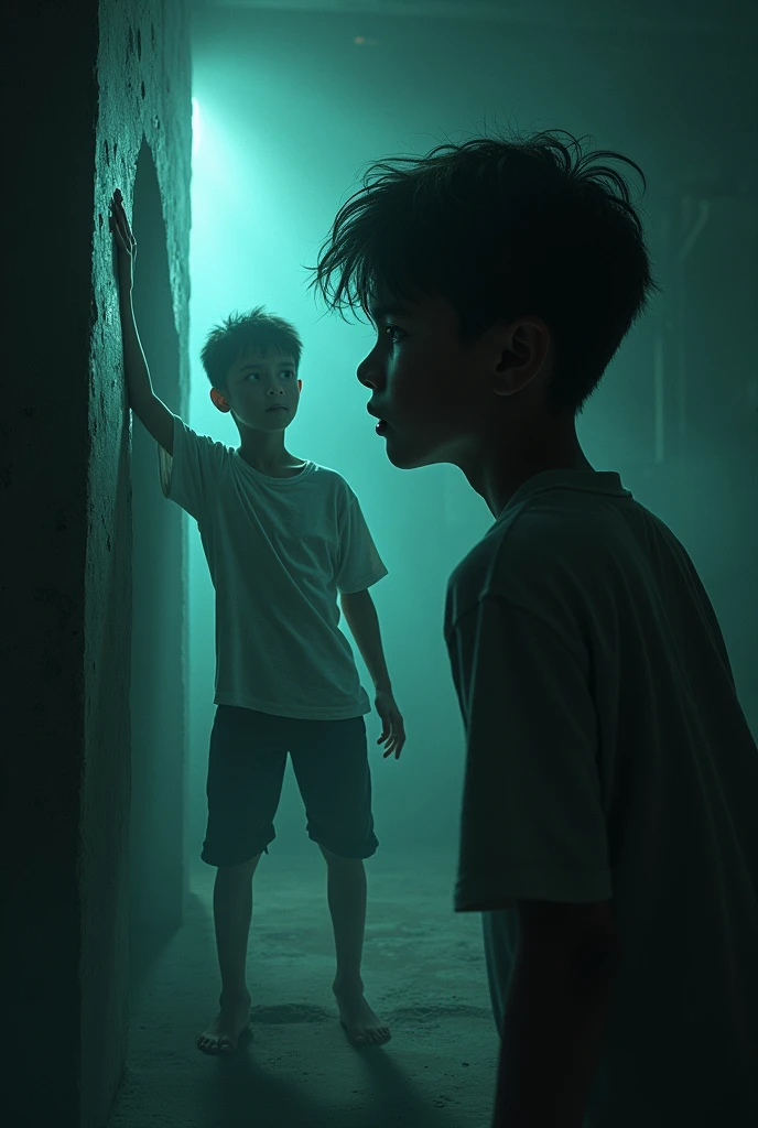 A reality of life after death, an unstable story of 2 boy, fearing from grave life due to sins he did in his life
show fear and on boy face
show muslim graveyard too
I was sleeping peacefully and all of a sudden, i woke up because of a light, i wondered where it came from, because my bedroom light was off. It is 4 am.
where does this light come from?. I see my arm penetrating the wall, scared, I pull it back quickly, i turn around and i see my brother sleeping, i get out of my bed and i try waking him up, but he doesn't answer.