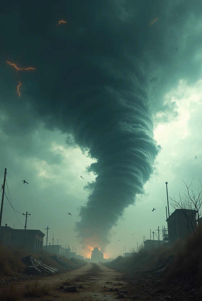 a scary tornado