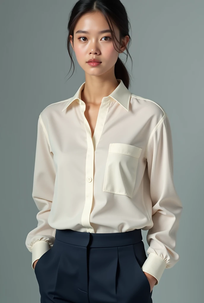 Make a blouse model for an information systems course with the student&#39;s name, name of the institution. Make it different colors (offwhite, dark blue and black), with and without name, deixe um local em offwhite para eu colocar uma logo pequena da instituição