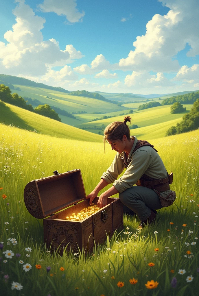 Treasure hidden in a field