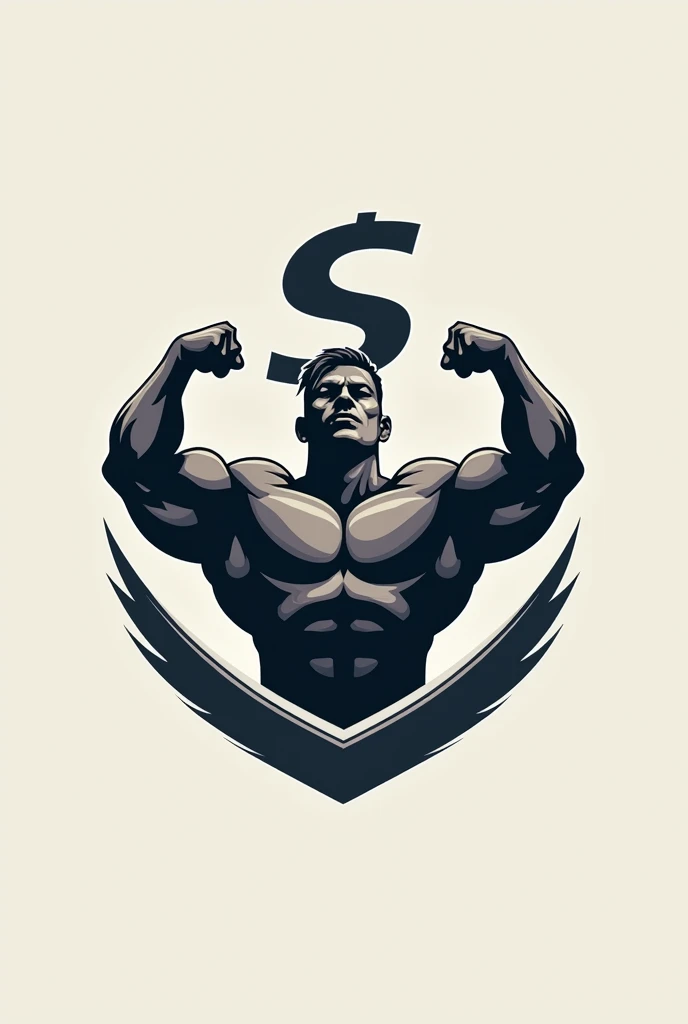 Create a gym and money logo 