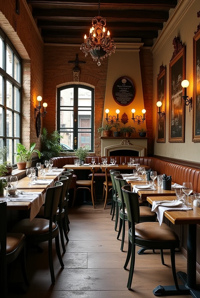 Make a small restaurant like antique design