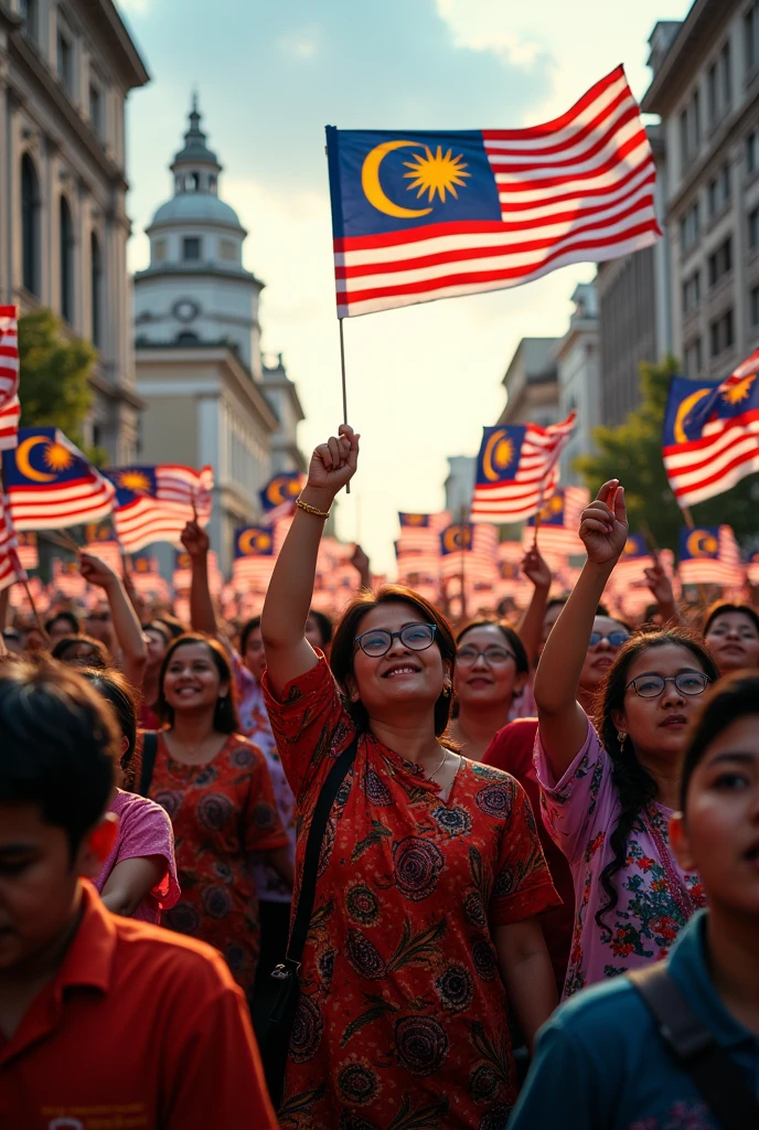Malaysian independent day. Another rise in malaysia people